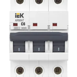 Выключатель автоматический модульный 3п C 6А M06N ARMAT IEK AR-M06N-3-C006