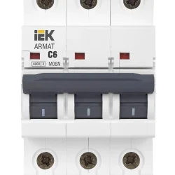Выключатель автоматический модульный 3п C 6А M06N ARMAT IEK AR-M06N-3-C006