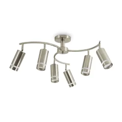 Люстра FR5508CL-06CH Труко / Truco GU10x6 (Никель) FR5508CL-06CH