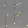 Гирлянда Занавес 2 x 2 м Тепло-Белый 220В, 400 LED, Провод Прозрачный ПВХ, IP54. Фото 4.