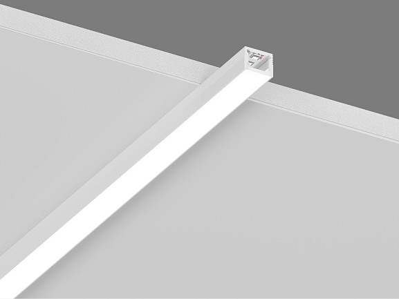 Накладной алюминиевый профиль Design LED LS1613, 2500 мм, белый, LS.1613-W-R. Фото 3
