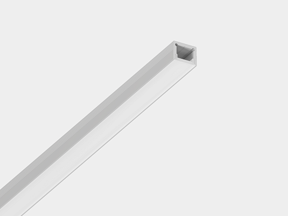 Накладной алюминиевый профиль Design LED LS1613, 2500 мм, белый, LS.1613-W-R - фото
