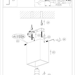 Светильник накладной IP 20, 50 Вт, GU10, красный, алюминий, Denkirs DK2027-RE