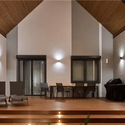 Настенный светильник (бра) Slat GU10х2 10Вт IP 54 (Черный)