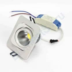 Светодиодный светильник встраиваемый 98.1 series white housing BW103 (5W,220V,day white)