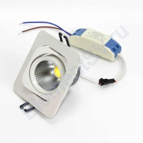 Светодиодный светильник встраиваемый 98.1 series white housing BW103 (5W,220V,day white) - фото 4.