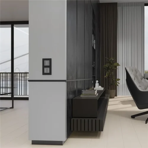 Сенсорный выключатель одноклавишный с подсветкой серебряный W4512006 - фото 3