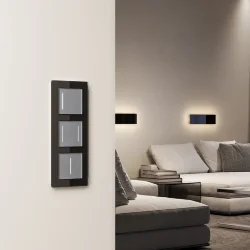 Сенсорный выключатель одноклавишный с подсветкой серебряный W4512006