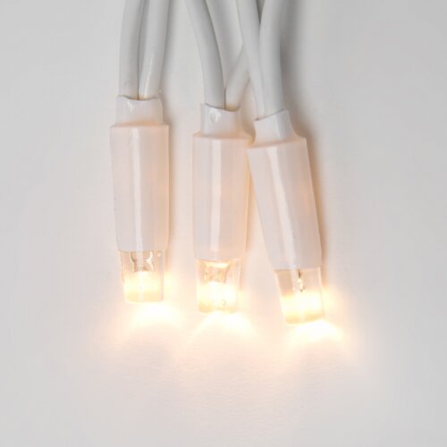 ULD-S1000-120-TWK WARM WHITE IP67 Гирлянда светодиодная с эффектом мерцания, 10м, Соединяемая, 120 светодиодов, Теплый белый свет, Провод белый. - фото 3