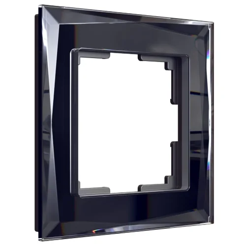 Рамка из стекла на 1 пост Diamant черный W0011208 - фото