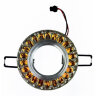 DLS-L151 GU5.3 GLASSY-GOLD Светильник декоративный встраиваемый, серия Luciole, Без лампы, GU5.3, Доп, светодиодная подсветка 3Вт, Стекло, Зеркальный-прозрачный+светло-коричневый - фото 2