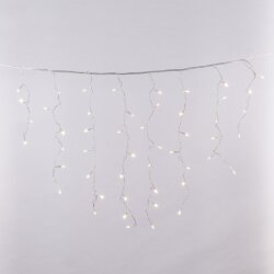 ULD-B3010-200-DTA WARM WHITE IP20 Бахрома светодиодная с контроллером, 3 м, 200 светодиодов, Теплый белый свет, Провод прозрачный.