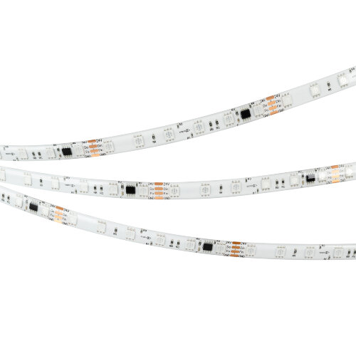Светодиодная лента герметичная SPI-SE-В60-10mm 24V RGB-РХ6-ВРТ (12 W/m, IP65, 5060, 5m) (Arlight, бегущий огонь) 039601 - фото 3