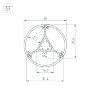 Профиль ROUND-D36-360-2500 ANOD BLACK (Arlight, Алюминий) 050250 - фото 3