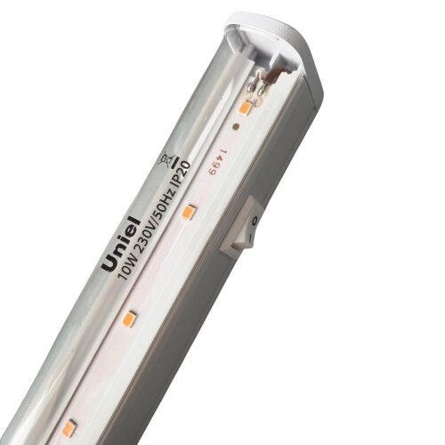 ULI-P16-10W-SPLE IP20 WHITE Светильник для растений светодиодный линейный, 570мм, выкл, на корпусе, Пластик, Спектр для фотосинтеза, TM Uniel - фото 3