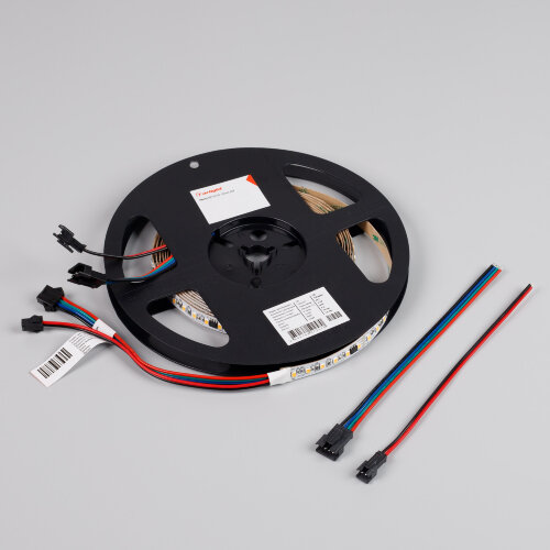 Светодиодная лента SPI-A120-10mm 24V Day4000-PX6-BPT (11 W/m, IP20, 2835, 5m) (Arlight, бегущий огонь) - фото 2