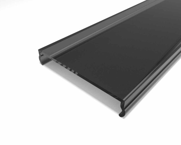 Рассеиватель поликарбонатный для профиля LC-LRM-BL30-6 чёрный - фото