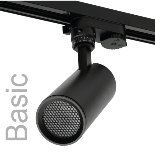 Трековый светильник WOLTA WTL-GU10/01B под лампу GU10 Черный BASIC - фото 1.