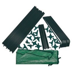 UGH-S32 L270 GREEN-GREEN Парник уличный, 270x90x90см, Металлическая труба в ПВХ, цвет зеленый, Тент из армированного полиэтилена 135г-м2, цвет сетки зеленый, TM ФитоЛето