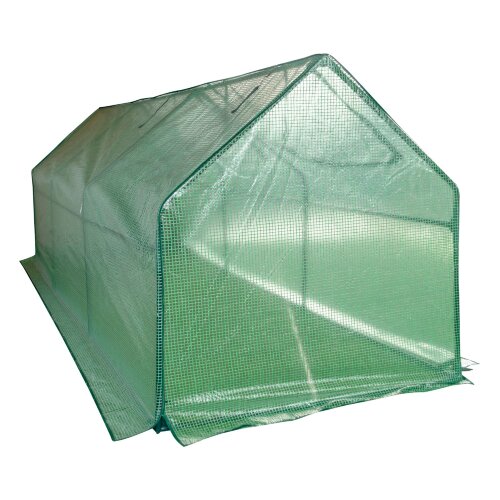 UGH-S32 L270 GREEN-GREEN Парник уличный, 270x90x90см, Металлическая труба в ПВХ, цвет зеленый, Тент из армированного полиэтилена 135г-м2, цвет сетки зеленый, TM ФитоЛето - фото 6