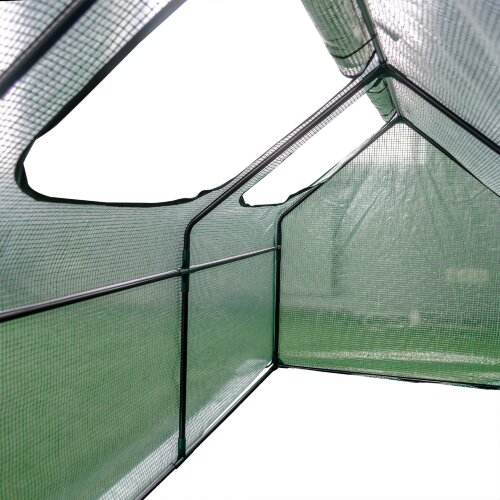 UGH-S32 L270 GREEN-GREEN Парник уличный, 270x90x90см, Металлическая труба в ПВХ, цвет зеленый, Тент из армированного полиэтилена 135г-м2, цвет сетки зеленый, TM ФитоЛето - фото 7
