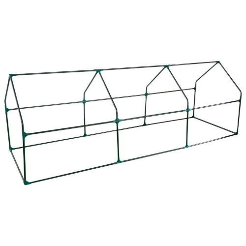 UGH-S32 L270 GREEN-GREEN Парник уличный, 270x90x90см, Металлическая труба в ПВХ, цвет зеленый, Тент из армированного полиэтилена 135г-м2, цвет сетки зеленый, TM ФитоЛето - фото 9