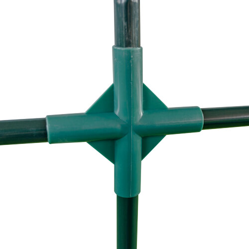 UGH-S32 L270 GREEN-GREEN Парник уличный, 270x90x90см, Металлическая труба в ПВХ, цвет зеленый, Тент из армированного полиэтилена 135г-м2, цвет сетки зеленый, TM ФитоЛето - фото 10