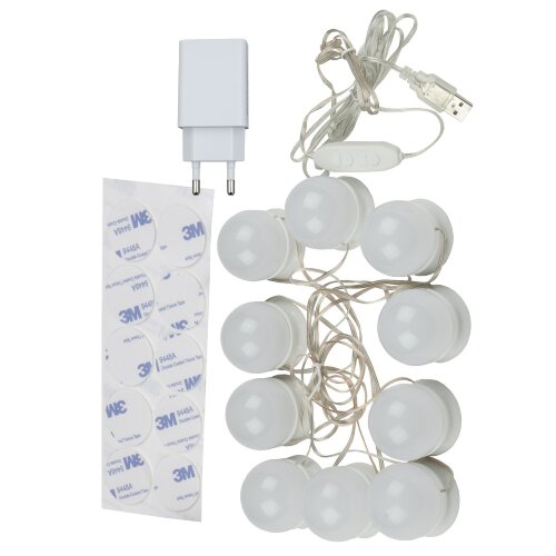 ULM-F50-8W-SW-10-DIM IP20 WHITE Светильник светодиодный, с диммером, Серия Backstage, Теплый свет3000К-Белый свет4000К-Дневной свет6500К, Белый, TM Uniel - фото 1