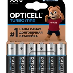 Элемент питания алкалиновый AA/LR6 (блист. 6шт) Turbo Max Opticell 6053005