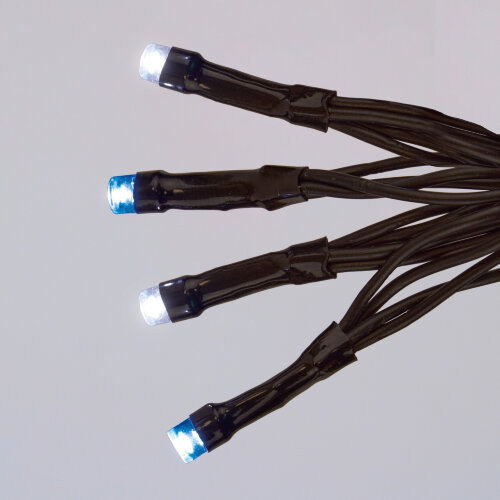 ULD-S1500-150-TBK BL-WH IP44 Гирлянда светодиодная с эффектом мерцания, 15м, Соединяемая, 150 светодиодов, Синий и белый свет, Провод черный - фото 5