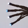 ULD-S1500-150-TBK BL-WH IP44 Гирлянда светодиодная с эффектом мерцания, 15м, Соединяемая, 150 светодиодов, Синий и белый свет, Провод черный - фото 5