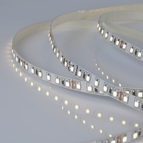 ULS-2835-120LED-m-8mm-IP20-DC24V-9.6W-m-5M-4000K Гибкая светодиодная лента на самоклеящейся основе, Катушка 5 м, в герметичной упаковке, Белый свет 4000K. - фото 2