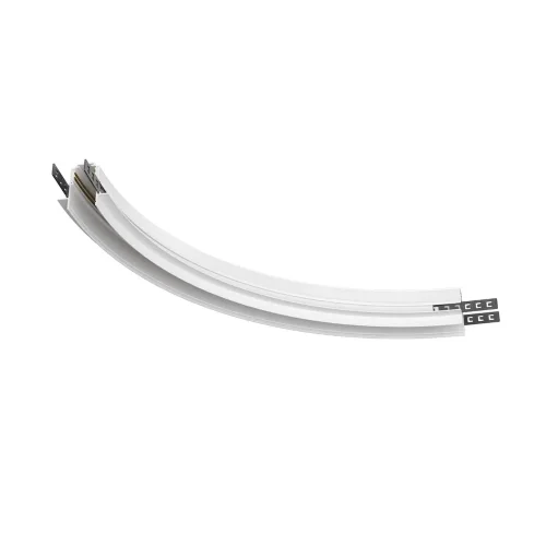 Коннектор радиусный R300 Exility встраиваемый под ГКЛ 12,5 мм, белый (Белый) TRA044-angle.12W - фото