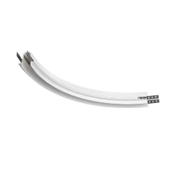 Коннектор радиусный R300 Exility встраиваемый под ГКЛ 12,5 мм, белый (Белый) TRA044-angle.12W