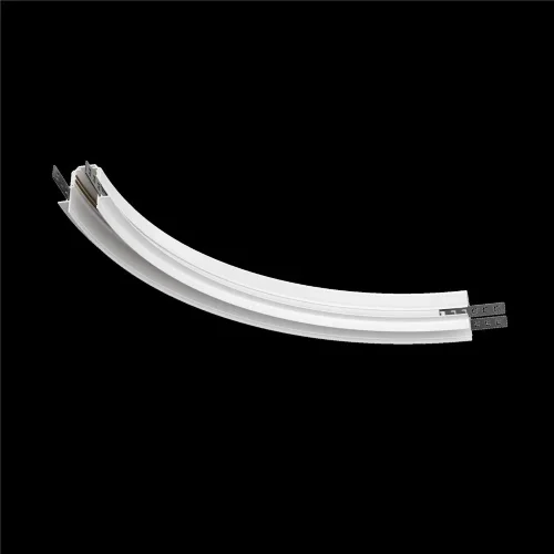 Коннектор радиусный R300 Exility встраиваемый под ГКЛ 12,5 мм, белый (Белый) TRA044-angle.12W - фото 8