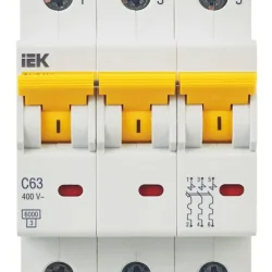 Выключатель автоматический модульный 3п C 63А 6кА ВА47-60M KARAT IEK MVA31-3-063-C