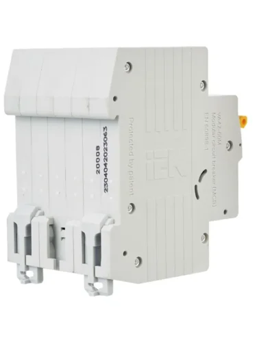 Выключатель автоматический модульный 3п C 63А 6кА ВА47-60M KARAT IEK MVA31-3-063-C - фото 3