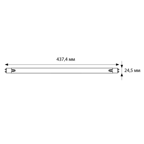 EFL-T8-15-UVCB-G13-CU-V Лампа ультрафиолетовая бактерицидная, Спектр UVC 253.7нм, Картон - фото 4