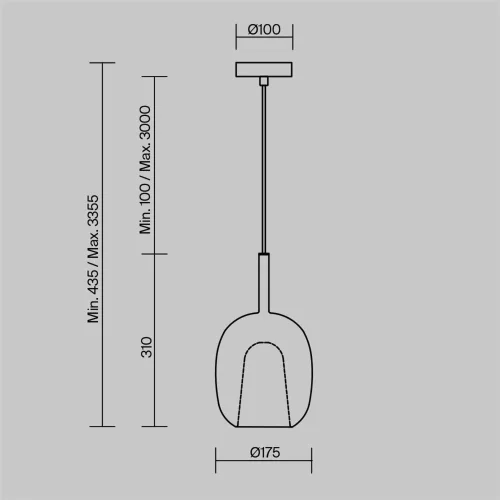 Подвесной светильник Duality E27х1 (Черный) - фото 2