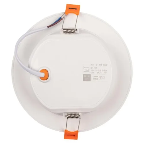 Светильник светодиодный PLED DL7 12Вт 3000К IP54 1020лм WH встраив. бел. Pro JazzWay 5069060 - фото 3