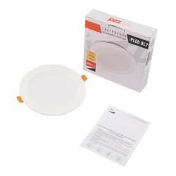 Светильник светодиодный PLED DL7 12Вт 3000К IP54 1020лм WH встраив. бел. Pro JazzWay 5069060