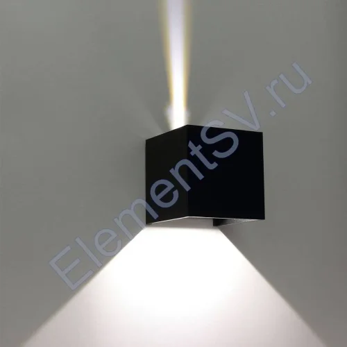 Светильник настенный светодиодный JH-BD-B08 DHL30 (220V, 2х3W, черный корпус, IP65, warm white) - фото 2.