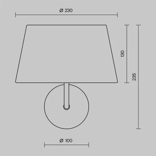Настенный светильник (бра) Modesto E14x1 (Черный) - фото 5