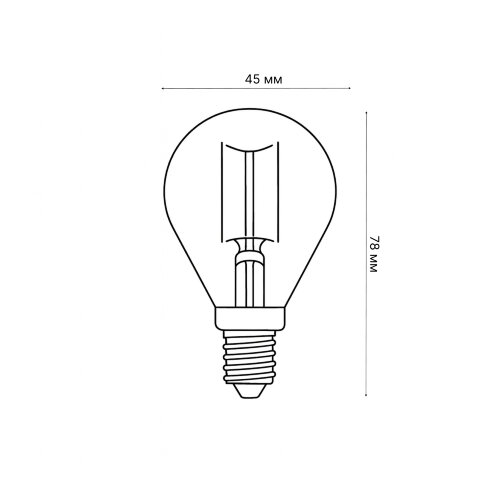 LED-G45-5W-NW-E14-CL-DIM GLA01TR Лампа светодиодная диммируемая, Форма шар, прозрачная, Серия Air, Белый свет 4000K - фото 2