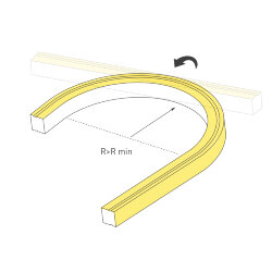 Светодиодная лента герметичная MOONLIGHT-ТОР-U-А156-13х12mm 24V Warm2200 (11 W/m, IP67, 5m, wire х2) (Arlight, Вывод боковой, 3 года) 042781