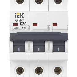 Выключатель автоматический модульный 3п C 20А M06N ARMAT IEK AR-M06N-3-C020