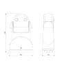 Инфракрасный датчик движения 12м 1200W 180° IP54 SNS-M-09 - фото 4