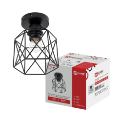 Светильник настенно-потолочный под лампу LOFT ATIKO-CL-E27-BL Е27 черный IN HOME