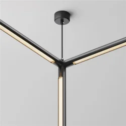 T-образный вертикальный коннектор для системы Shelf с вводом питания (Черный)