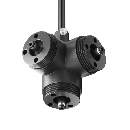 T-образный вертикальный коннектор для системы Shelf с вводом питания (Черный) - фото